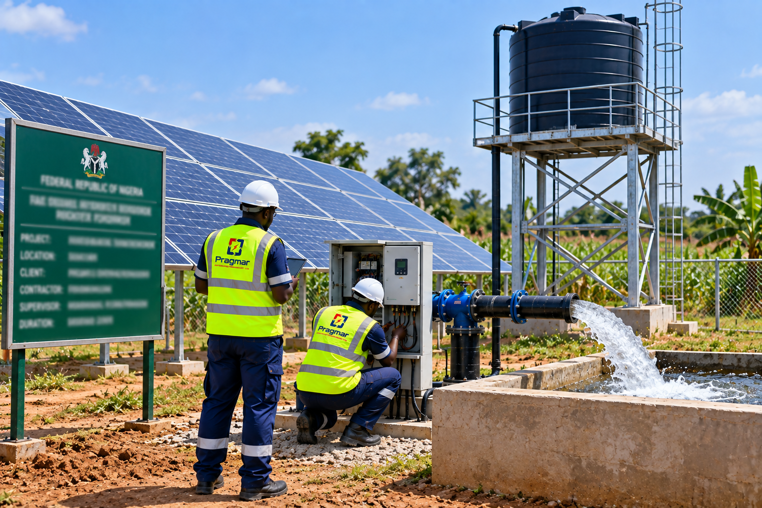 Pragmar solar water pumping solution in Nigeria