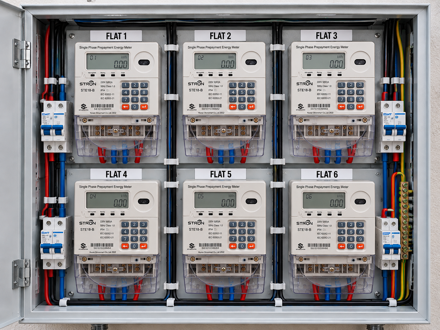 Smart prepaid check meter installation and energy metering solution